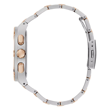 GSS GW0572G4 pour homme Couleur du boîtier 2 tons - Bracelet en acier inoxydable de forme carrée