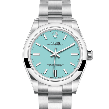 RLX oyster perpetual bleu ciel 31mm