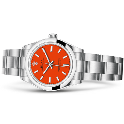 RLX oyster perpetual orange 31mm
